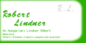 robert lindner business card